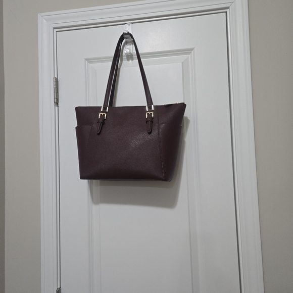 Michael Kors Dark Maroon Tote Bag - Picture 2 of 6